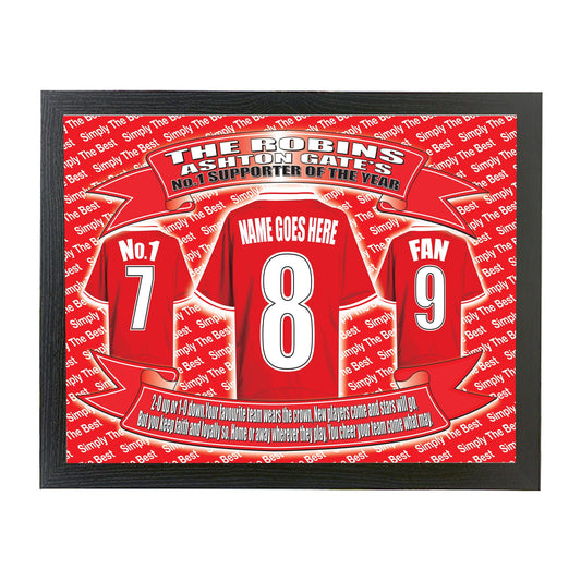 Bristol City Football Shirt Personalised Picture Gift