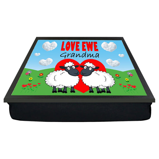 Love Ewe Grandma Male and Female Cute Sheep Cushioned Lap Tray Gift Present
