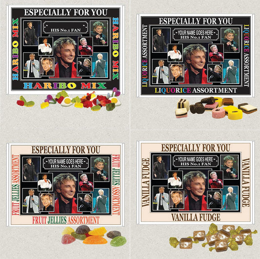 Barry M Music Icon Personalised Boxed Sweets 200g Gift Present Choice of Sweets