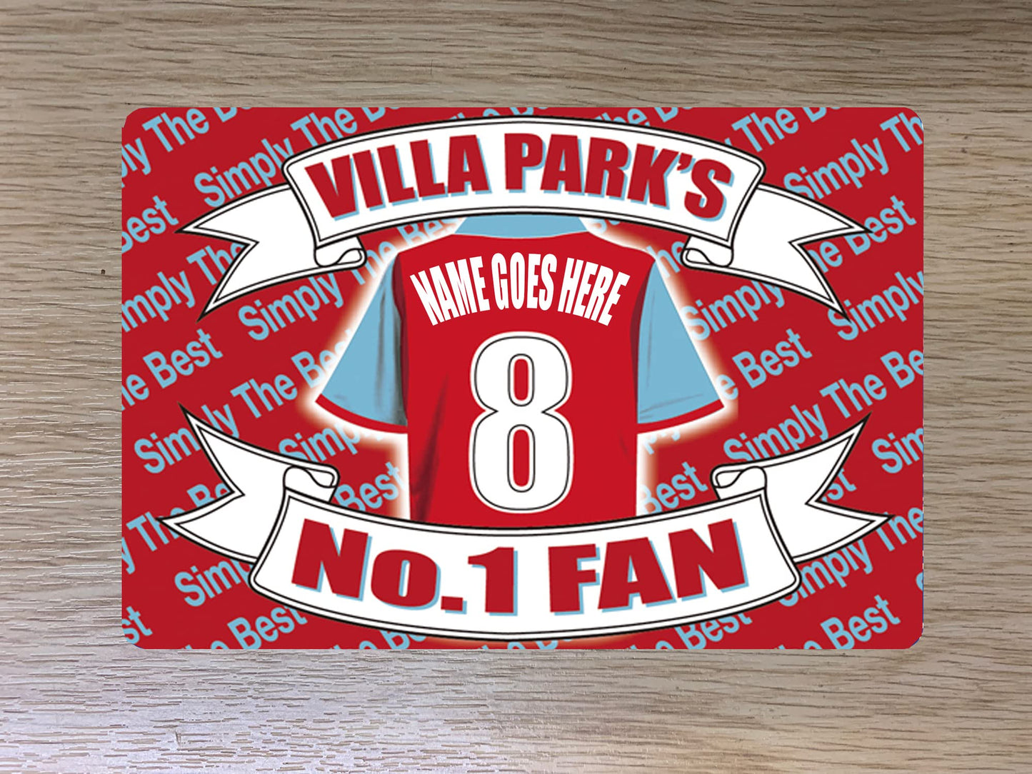 The Villa Personalised Football Team Shirt Travel Passport Holder Team-Aston Case Gift Present