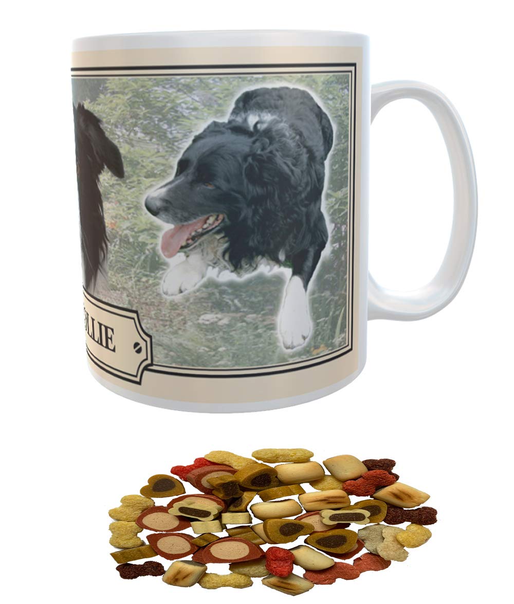 Border Collie Dog Breed Gift Mug with Treats