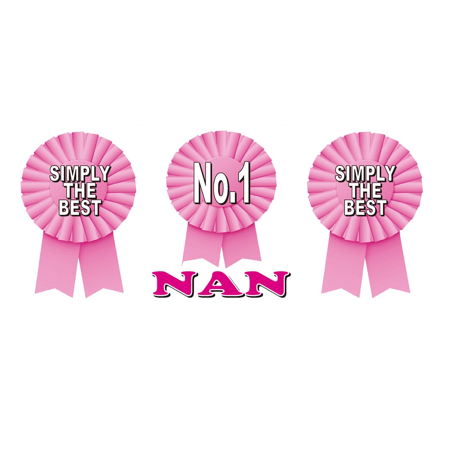 Simply The Best Nan Ceramic Rosette Gift Mug