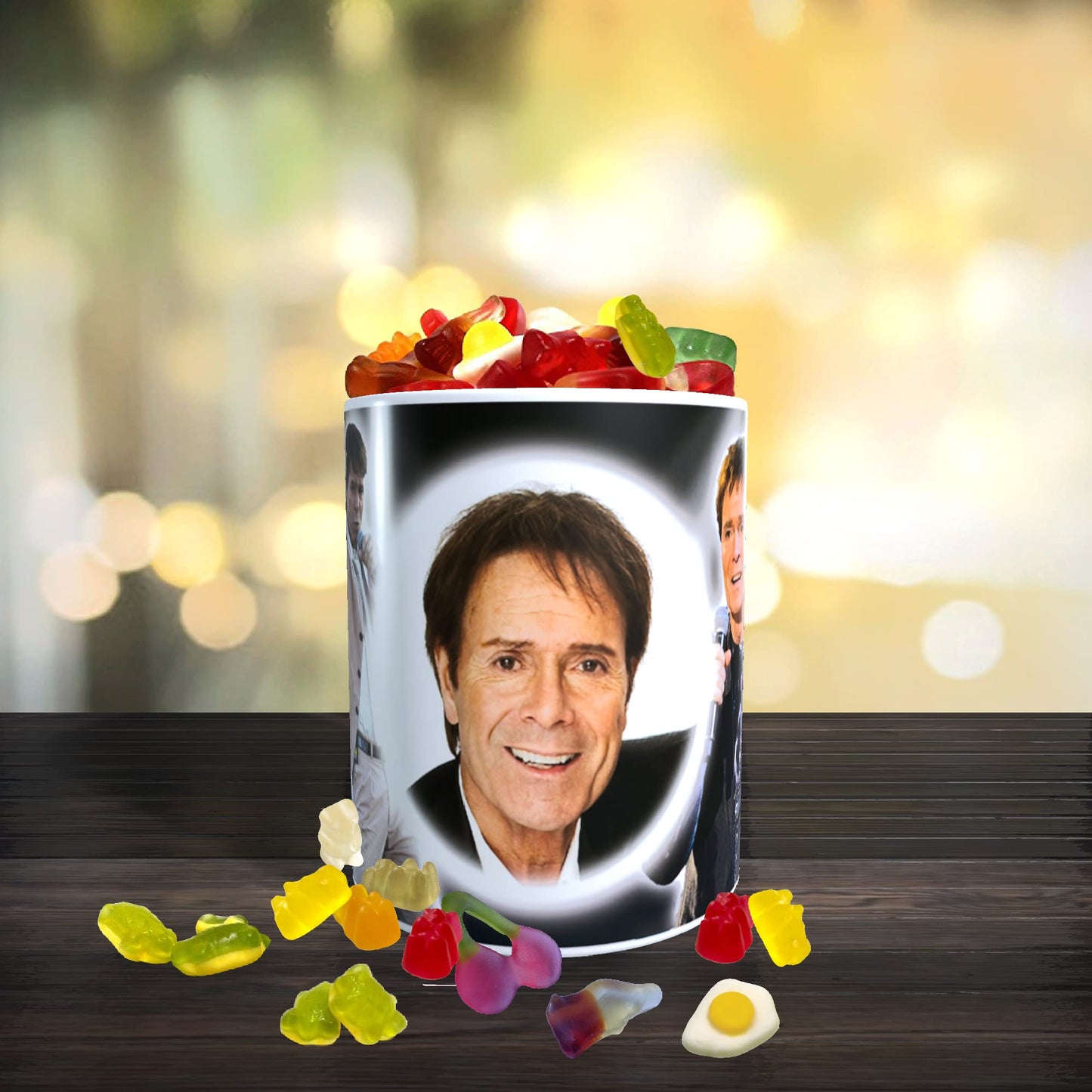 Cliff Richard Icon Gift Mug with Sweets