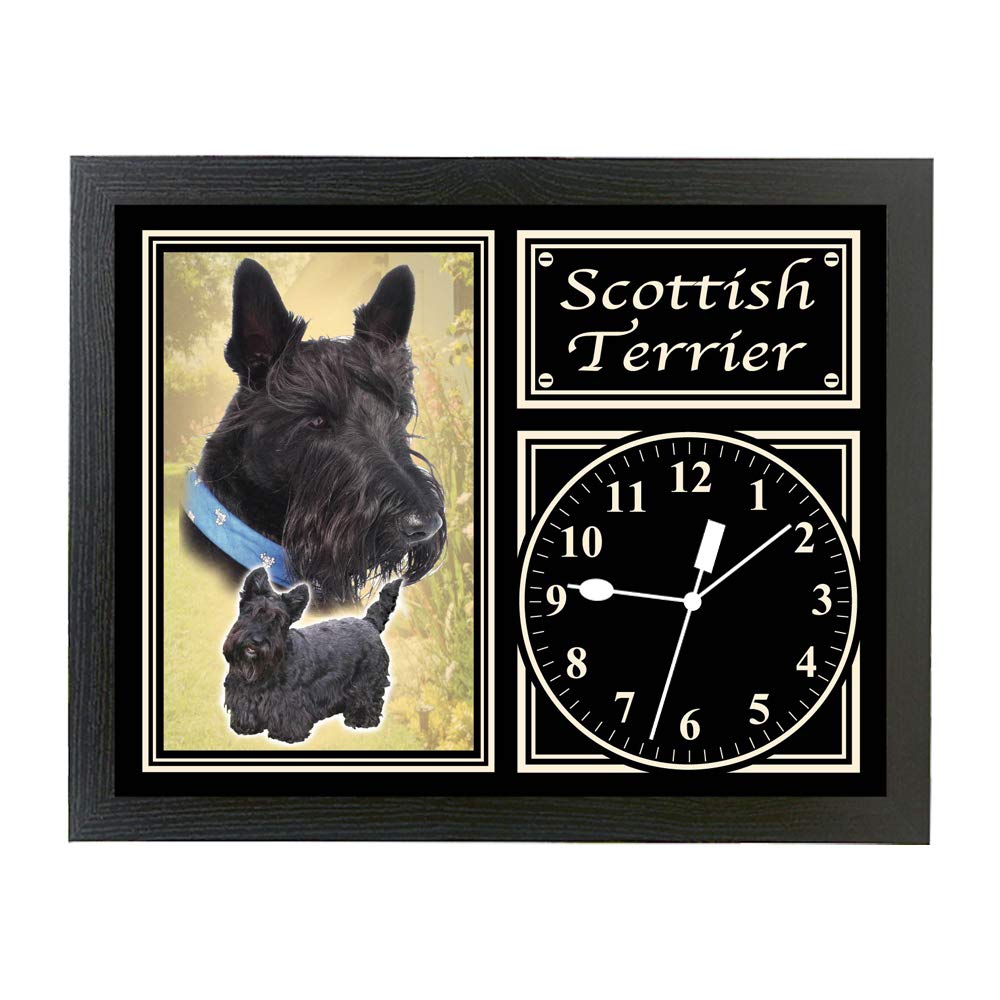Scottish Terrier Dog Breed Gift Clock