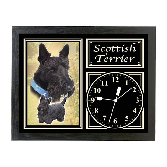 Scottish Terrier Dog Breed Gift Clock