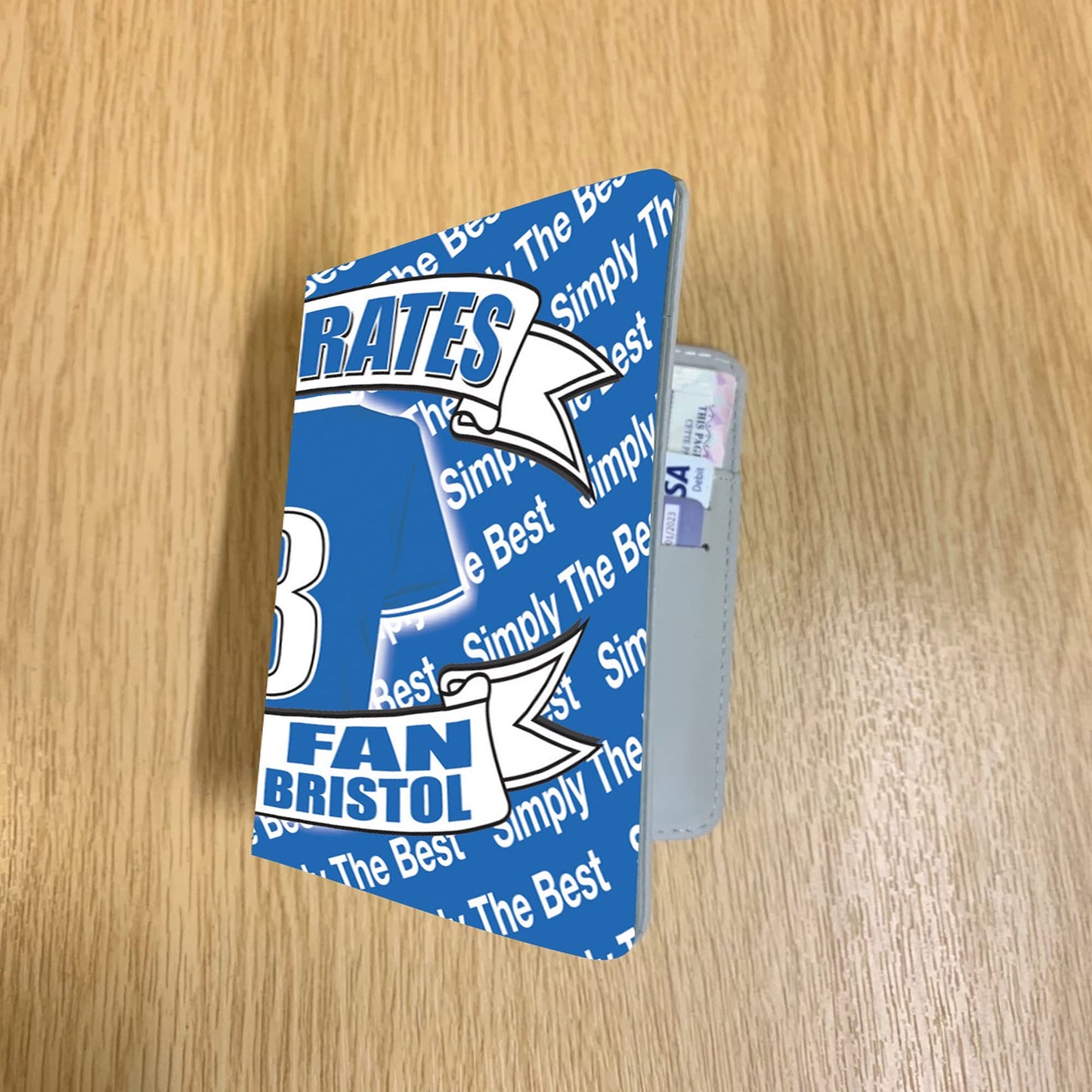 Bristol R - The Pirates - Football Team Shirt Travel Passport Holder Case Gift Present