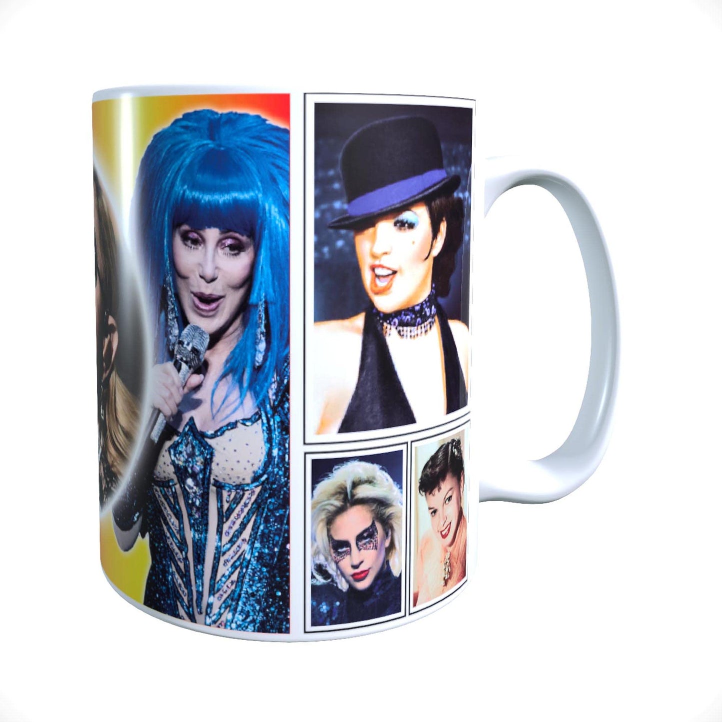 Diva Gay Pride Celebrity Icon Mug with Choice of Sweets Gift