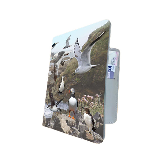 Coastal Birds Passport Case Holder Gift