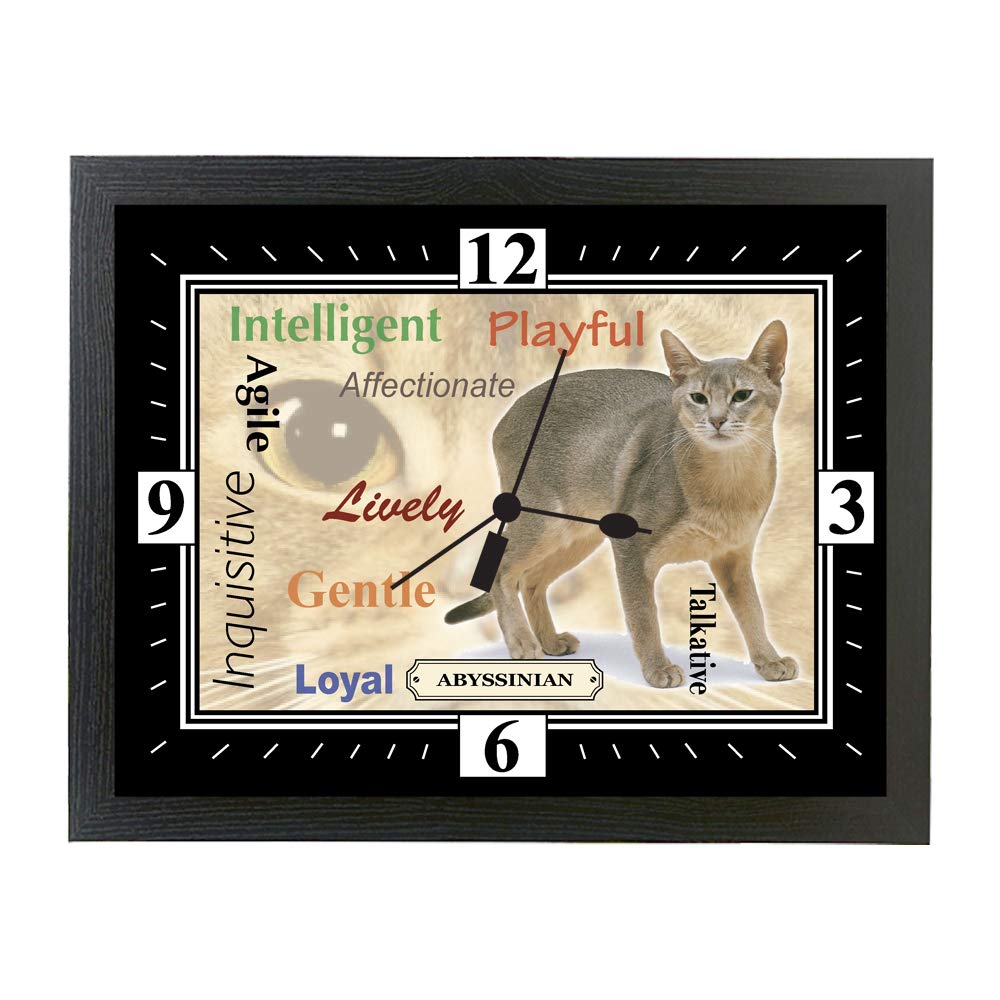 Abyssinian Cat Breed Gift Clock