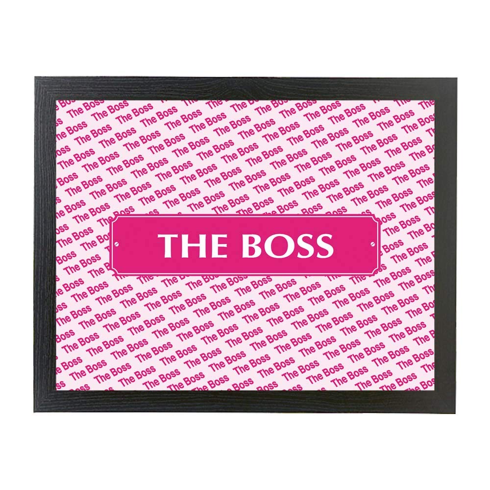 The Boss Lap Tray in pink Gift