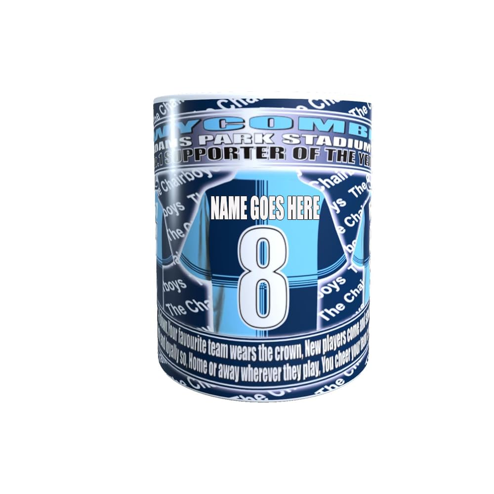 Wycombe Football Club Personalised Shirt Lap Tray And Mug Gift Set