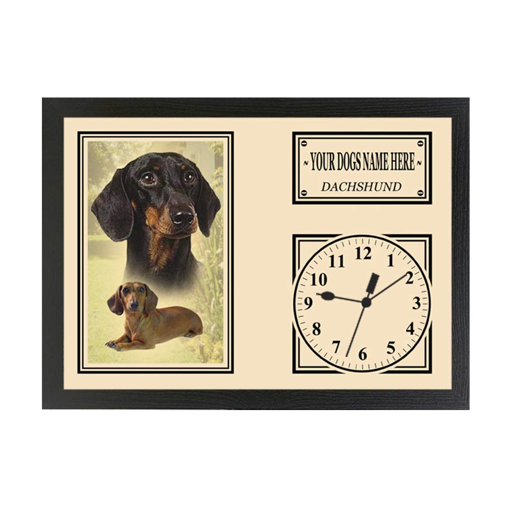 Dachshund Personalised Dog Breed Gift Clock