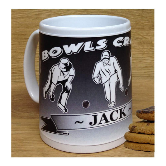 Bowls Crazy Personalised Sports Hobby Gift Mug