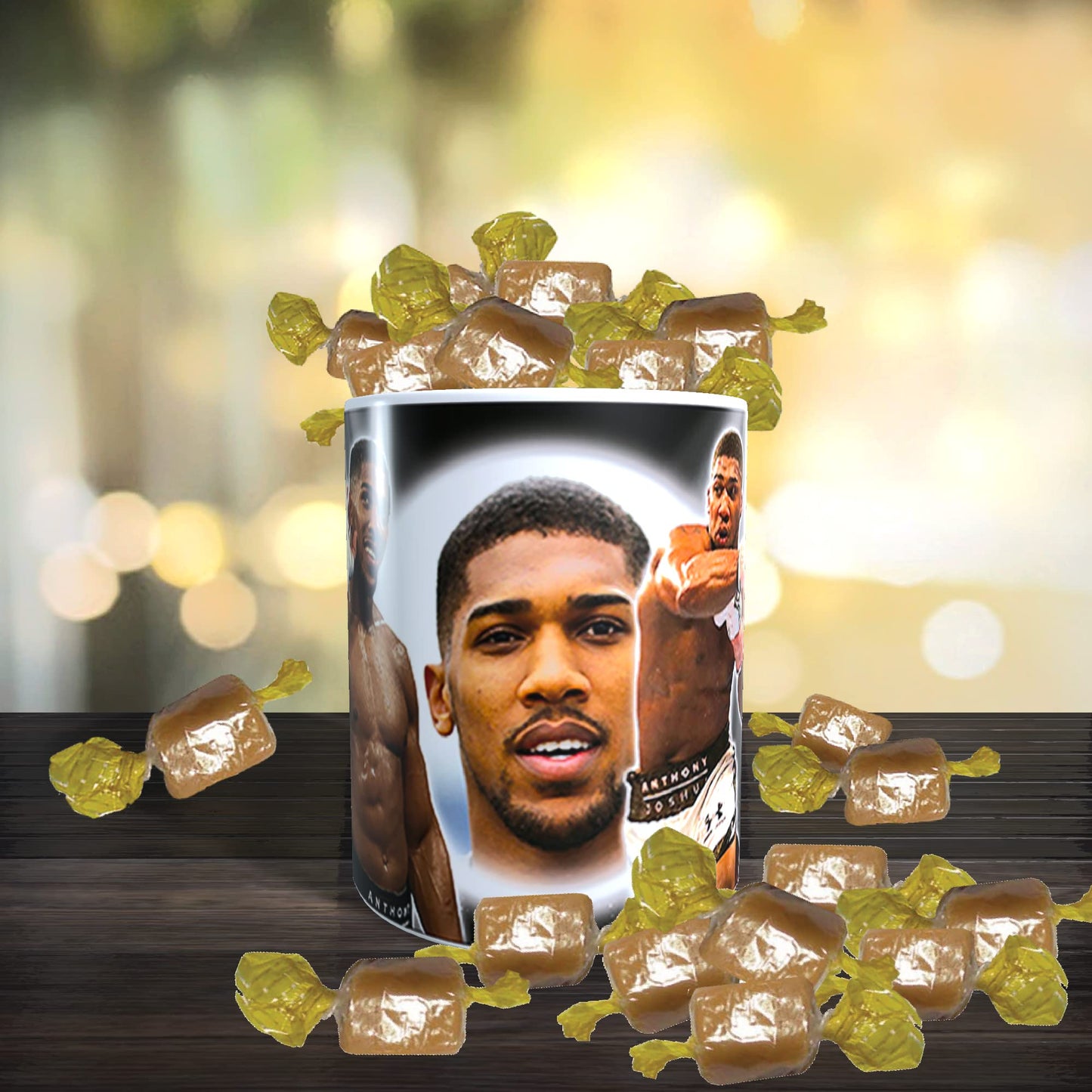 Anthony Joshua Icon Gift Mug with Sweets