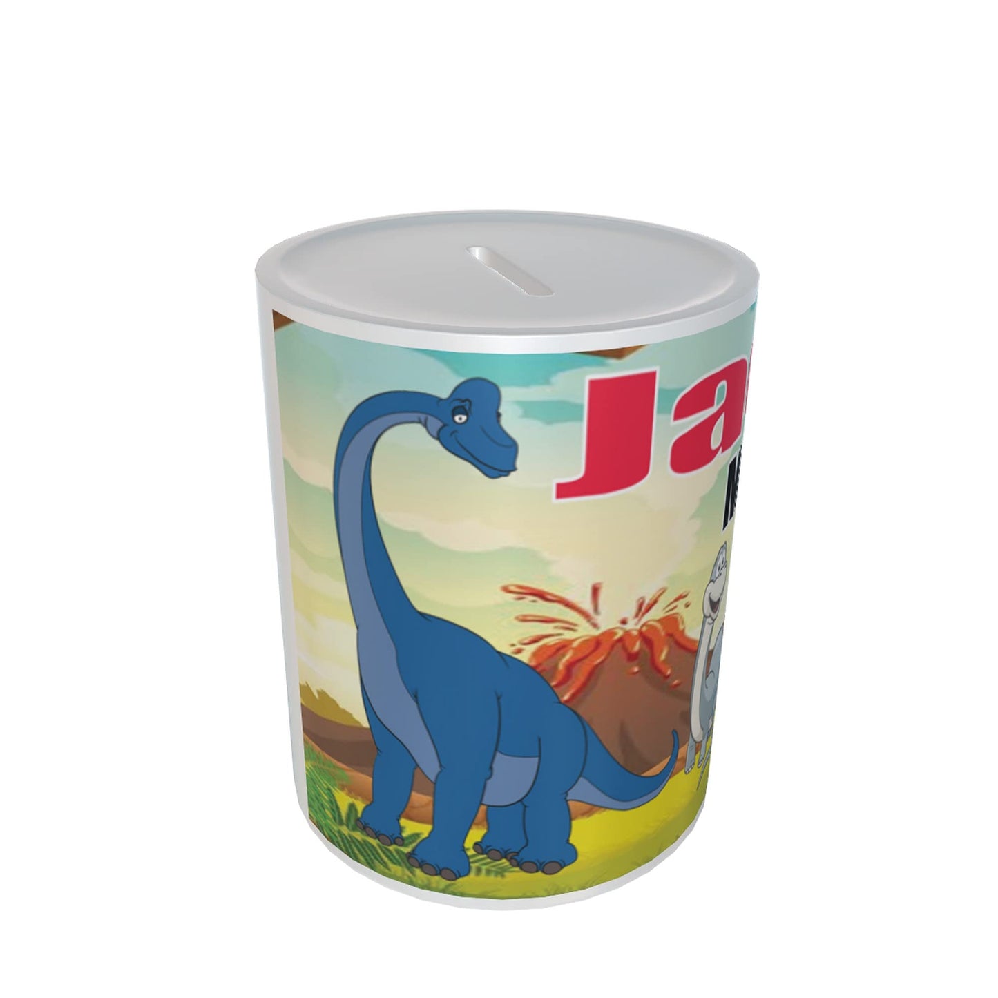 Personalised Kids Dinosaur Ceramic Piggy Bank Money Box Gift
