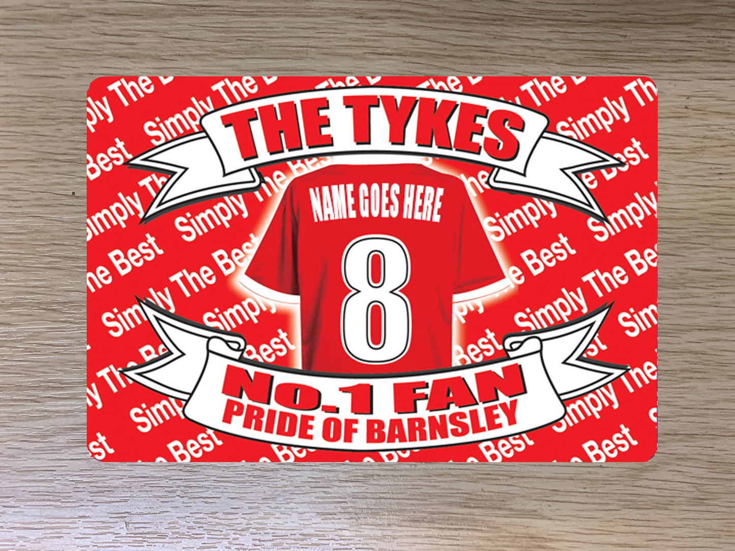 Barnsley The Tykes Football Team Shirt Personalised Travel Passport Holder Case Gift Present