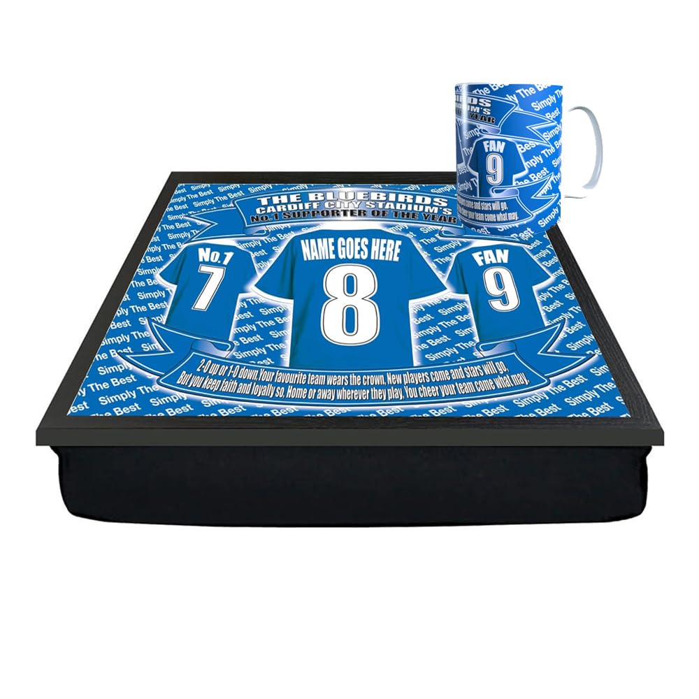 Car(diff) Football Personalised Club Shirt Lap Tray And Mug Gift Set