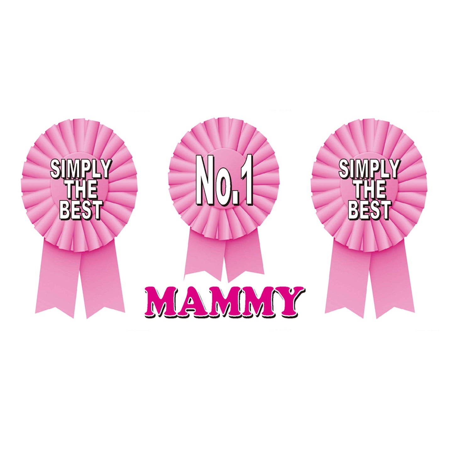Simply The Best Mammy Ceramic Rosette Gift Mug