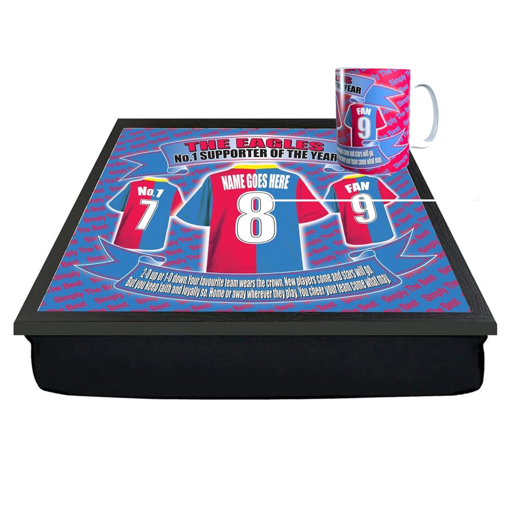 Crystal Personalised Football Shirt Lap Tray And Mug Gift Set