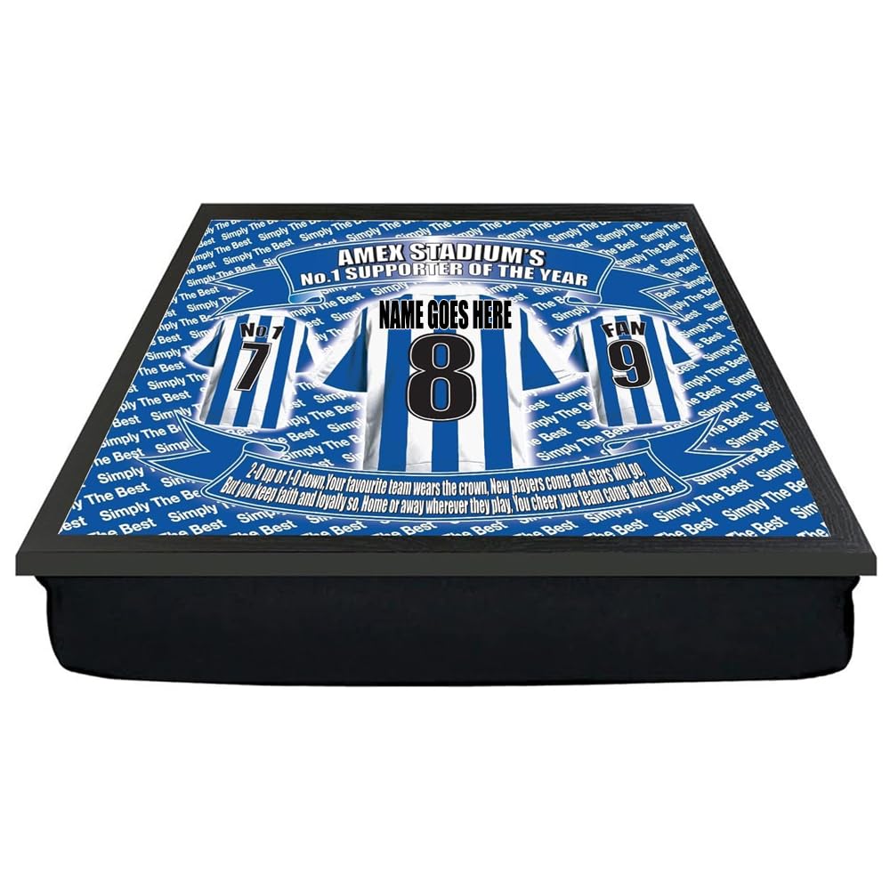 Brighton Football Club Personalised Shirt Lap Tray And Mug Gift Set