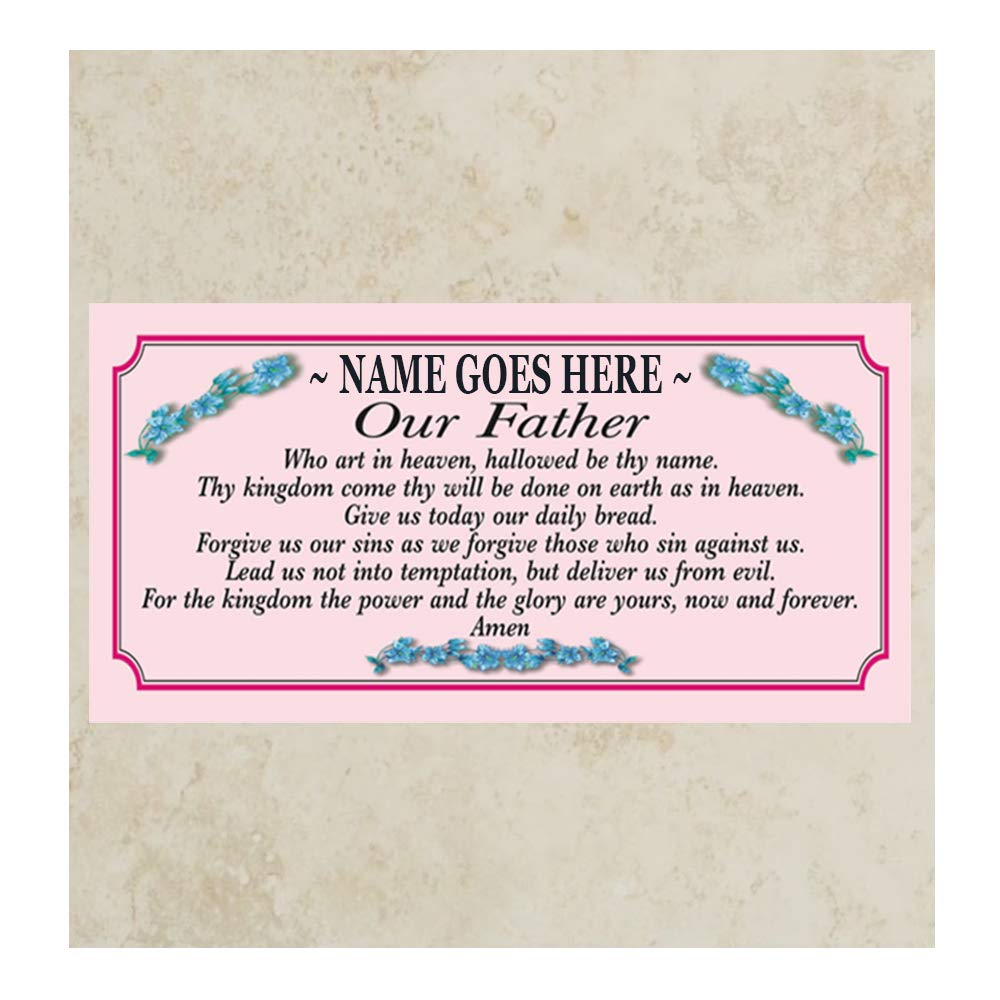 Lords Prayer Personalised Poem Verse Gift Mug