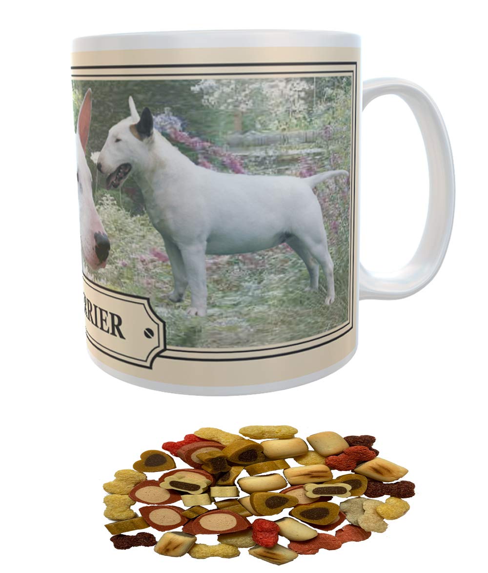 Bull Terrier Dog Breed Gift Mug with Treats