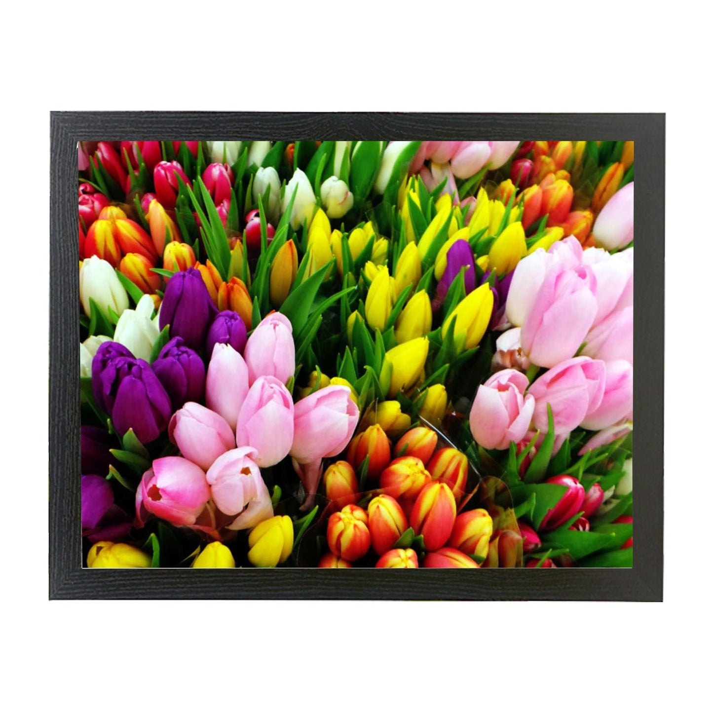 Beautiful Tulips Soft Cushion Lap Tray Gift