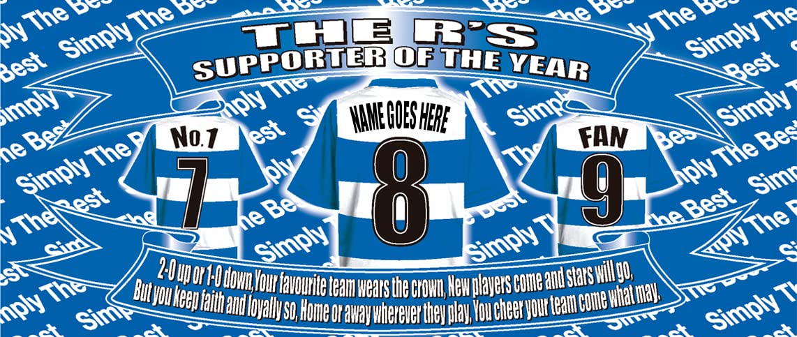 Queens PR Football Team Shirt Personalised Mug Gift with Chocolate Footballs