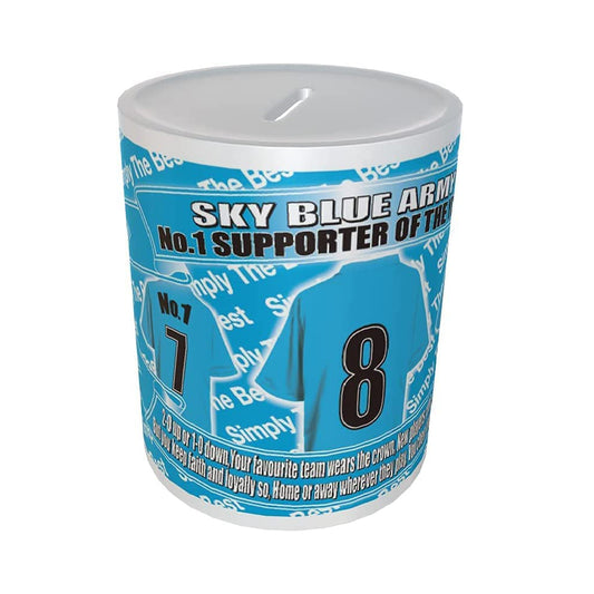 Coventry Football Shirt Ceramic Money Box Gift
