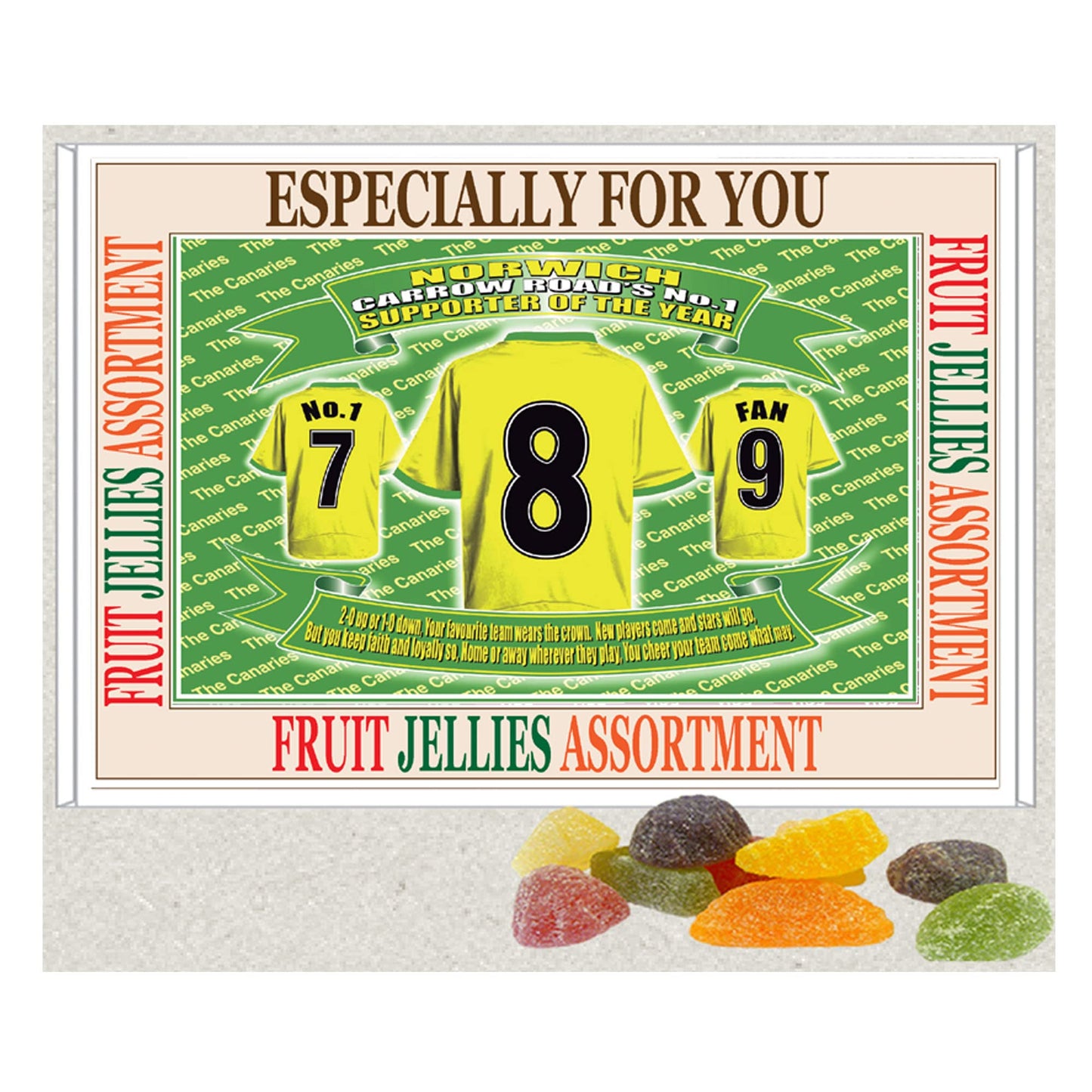 Norwich Football Shirt Gift Boxed Sweets