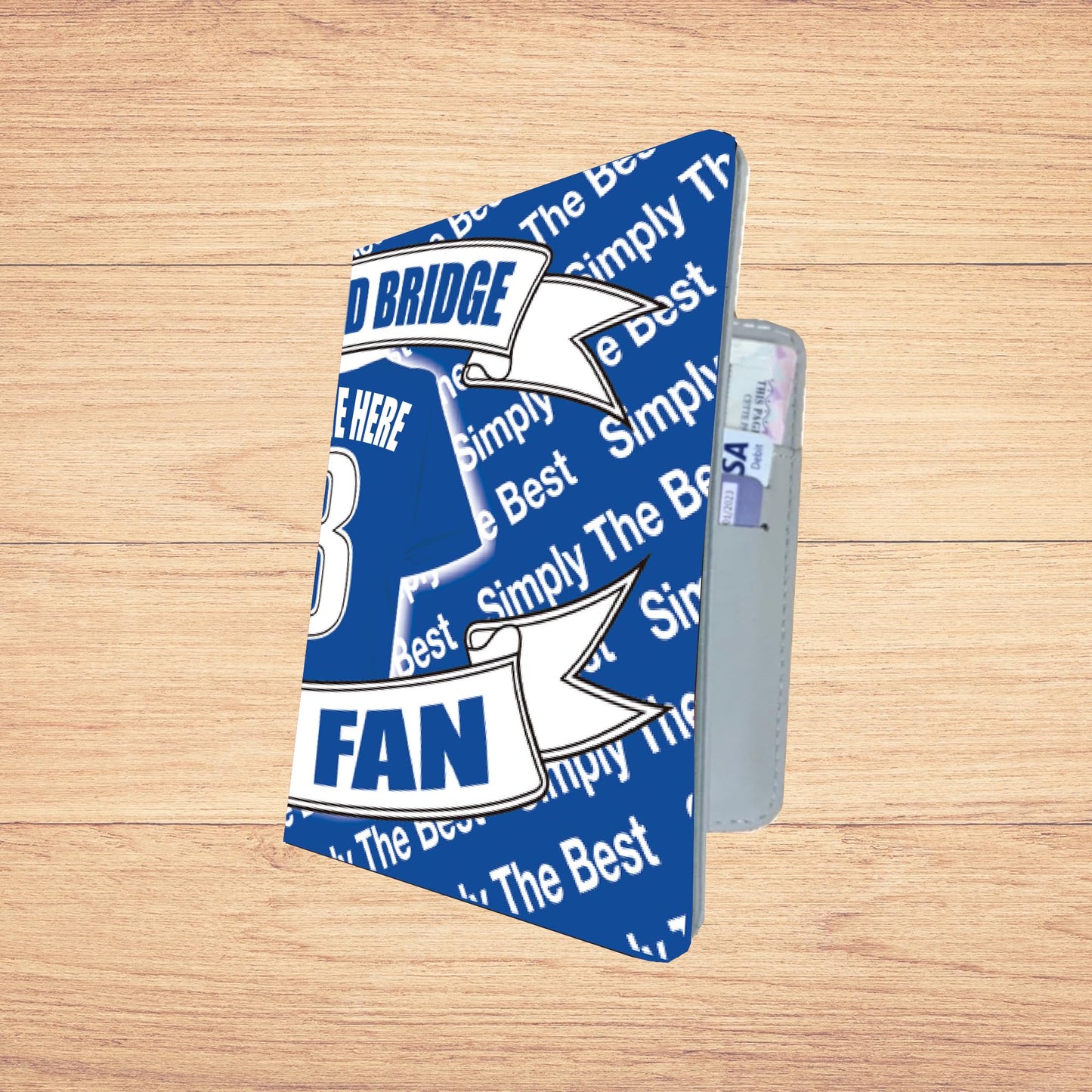 The Pensioners Football Shirt Travel Personalised Passport Holder Case Gift Present