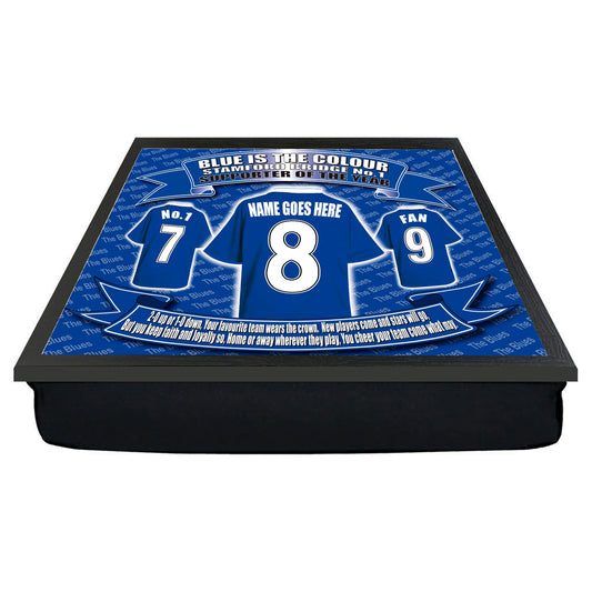 The Pensioners Football Shirt Personalised Lap Tray Gift