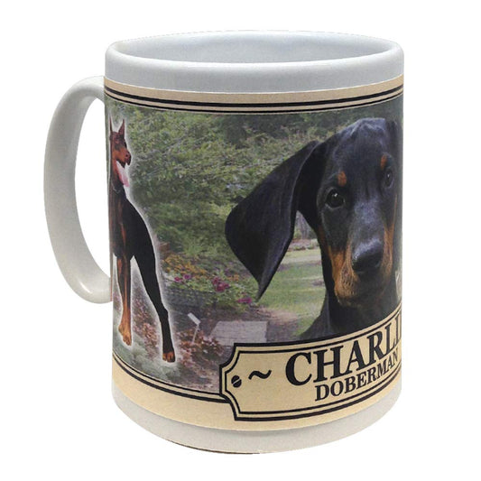 Doberman Personalised Dog Breed Gift Mug