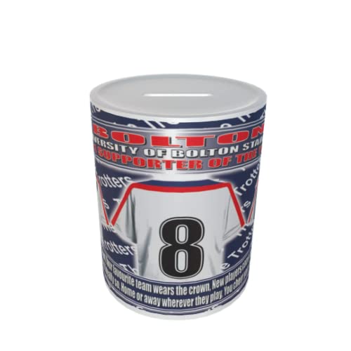 Bolton Football Shirt Ceramic Money Box Gift