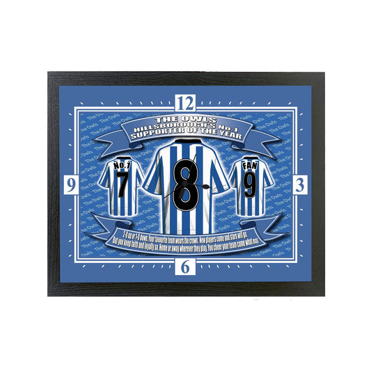 Sheff Wed Football Shirt Clock Gift Present