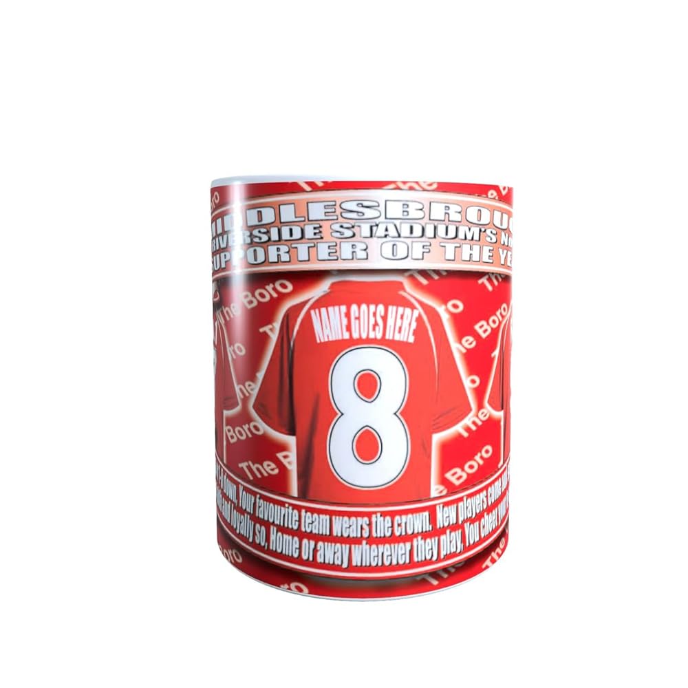 Middles(brough) Personalised Football Shirt Lap Tray And Mug Gift Set