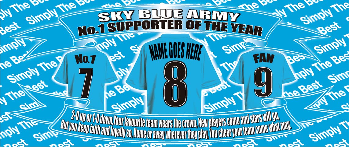 Coventry Football Team Shirt Personalised Mug Gift with Chocolate Footballs