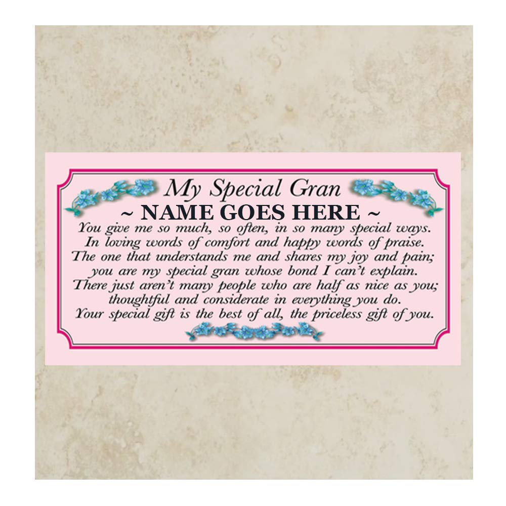 My Special Gran Personalised Poem Verse Gift Mug