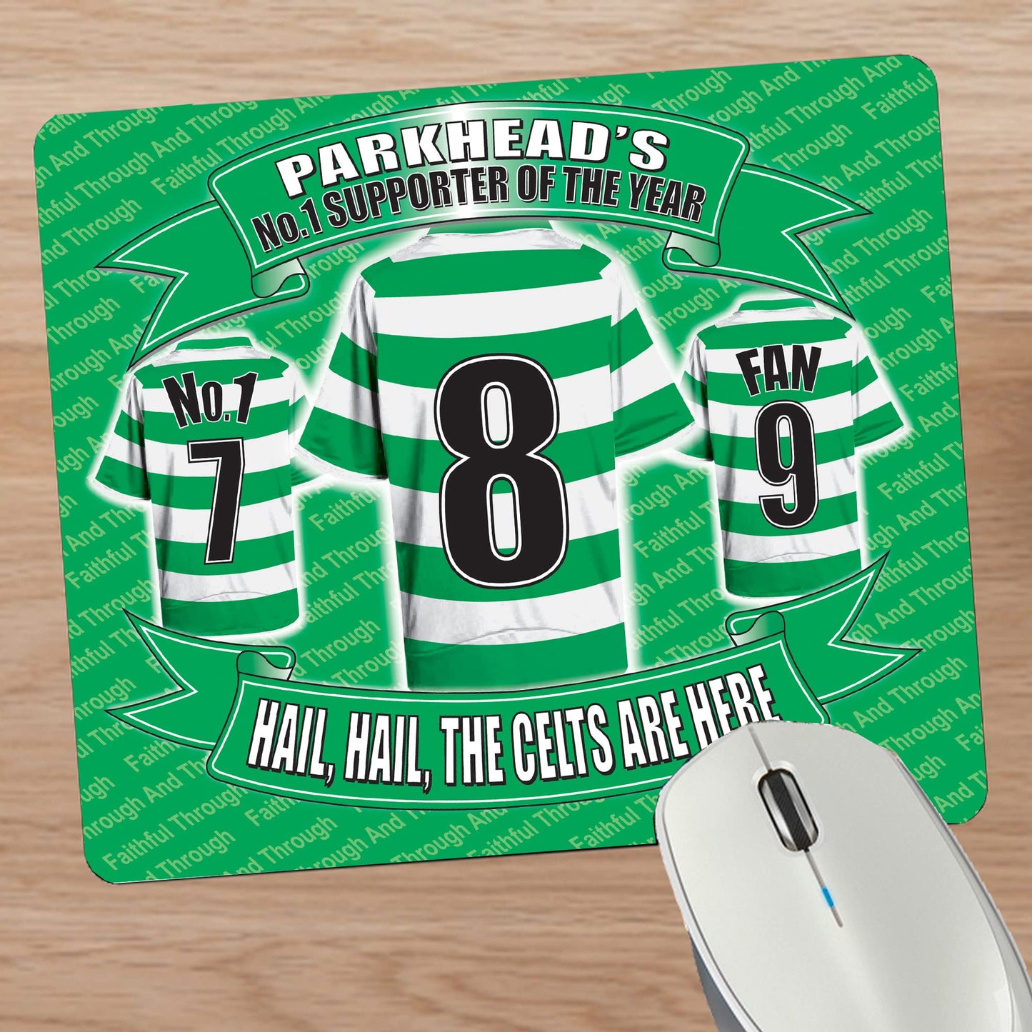 The Celts Football Shirt Mouse Mat Gift