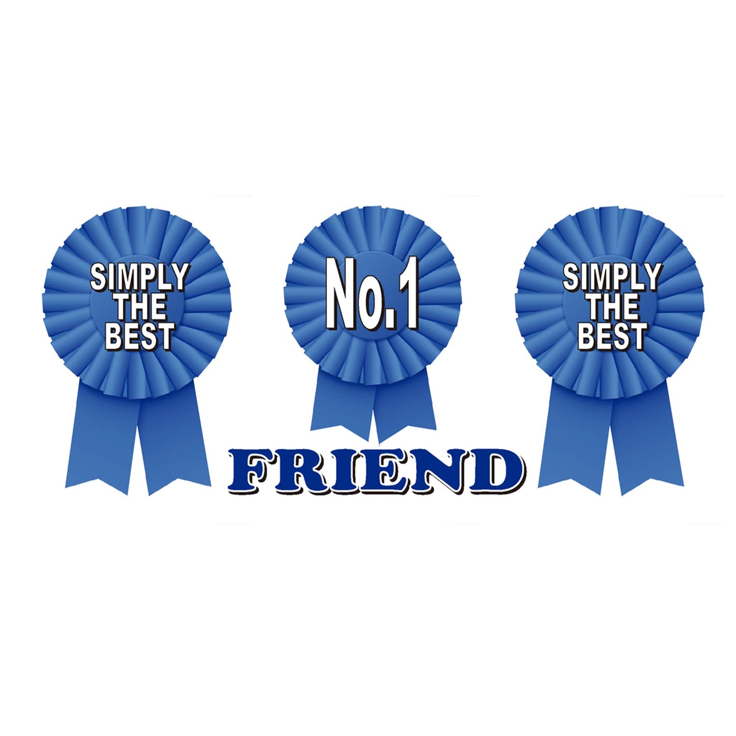Simply The Best Friend Ceramic Rosette Gift Mug