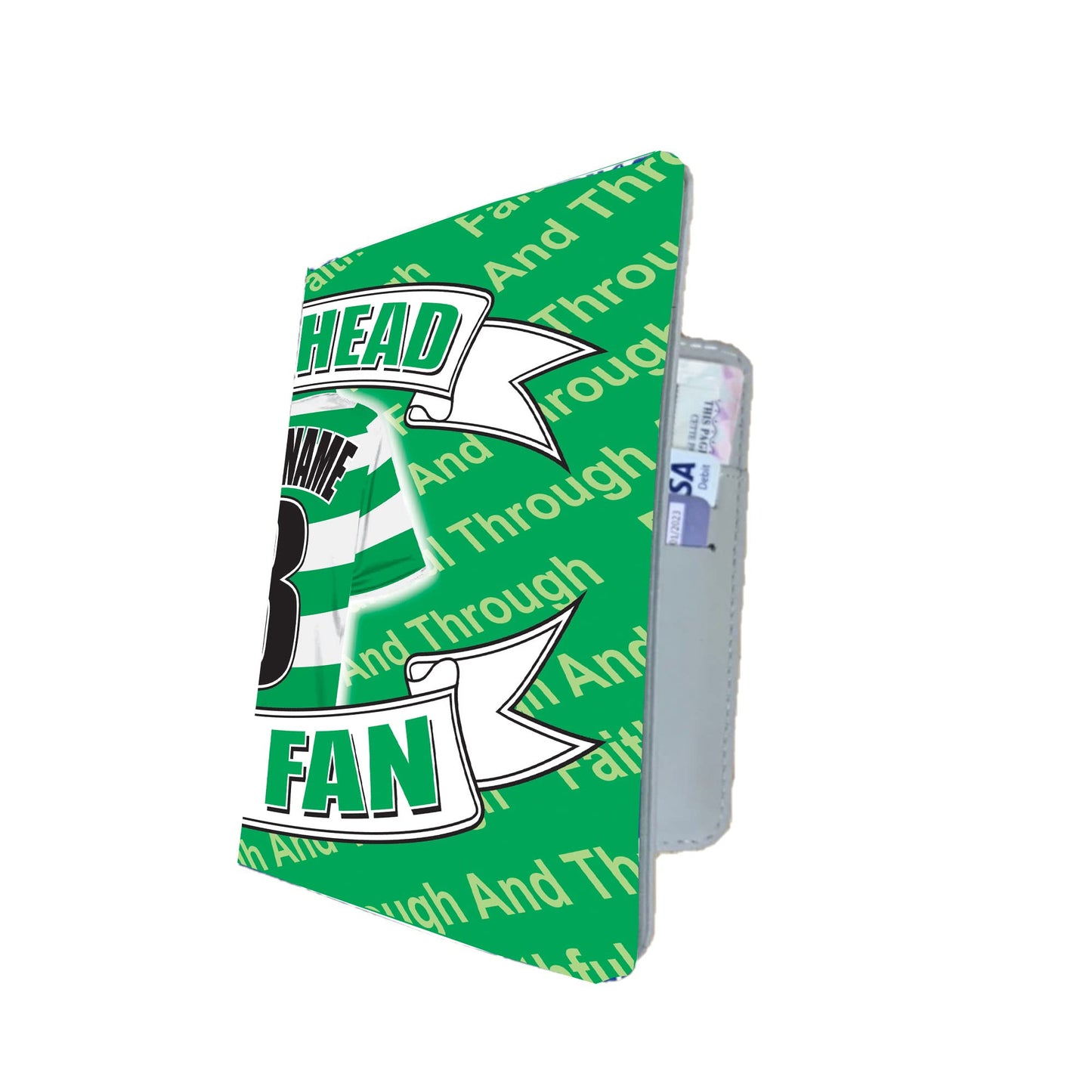 The Celts Personalised Football Shirt Travel Passport Case Holder Gift Team-Celtic