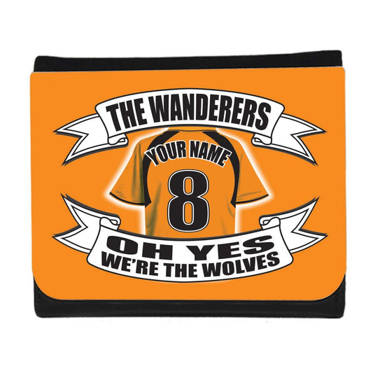 Wolves Personalised Football Shirt Money Wallet Gift