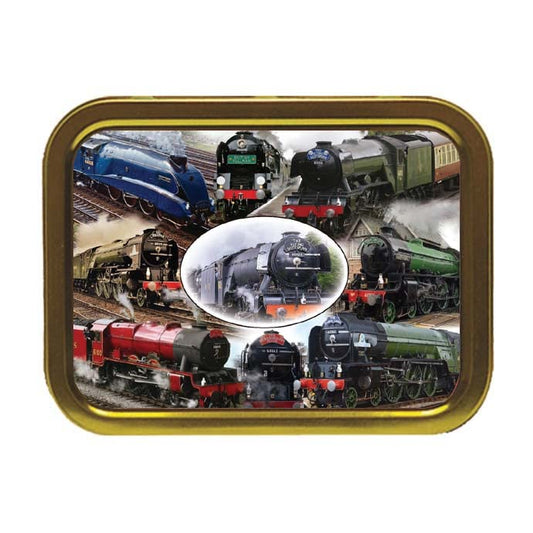Classic Iconic Steam Locomotive Trains Tobacco Storage Tin & Products