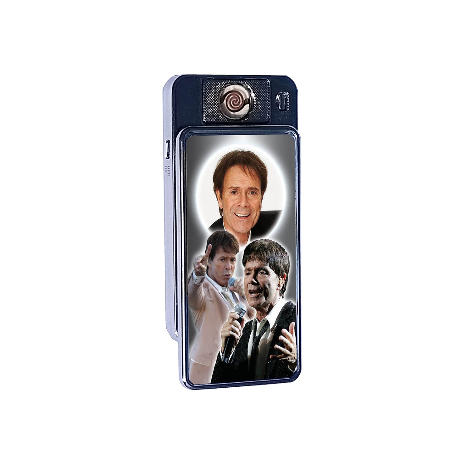 Cliff Richard Icon Rechargeable Gift Boxed Silver Metal USB Lighter