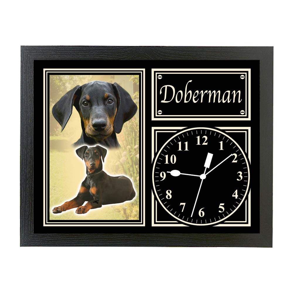 Doberman Dog Breed Gift Clock