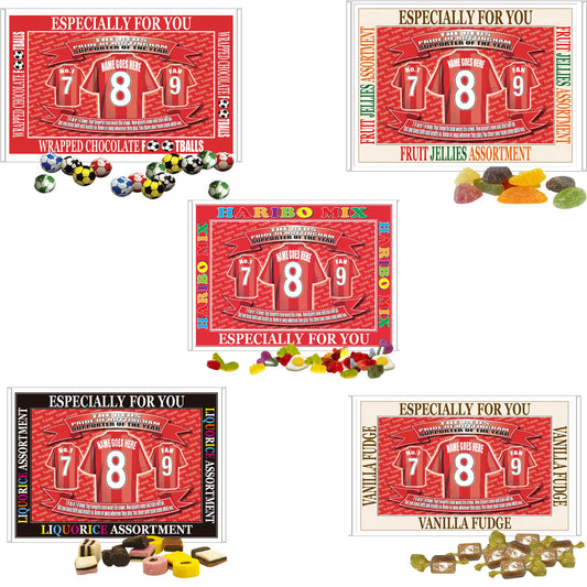 Notts Forest Personalised Football Shirt Gift Boxed Sweets