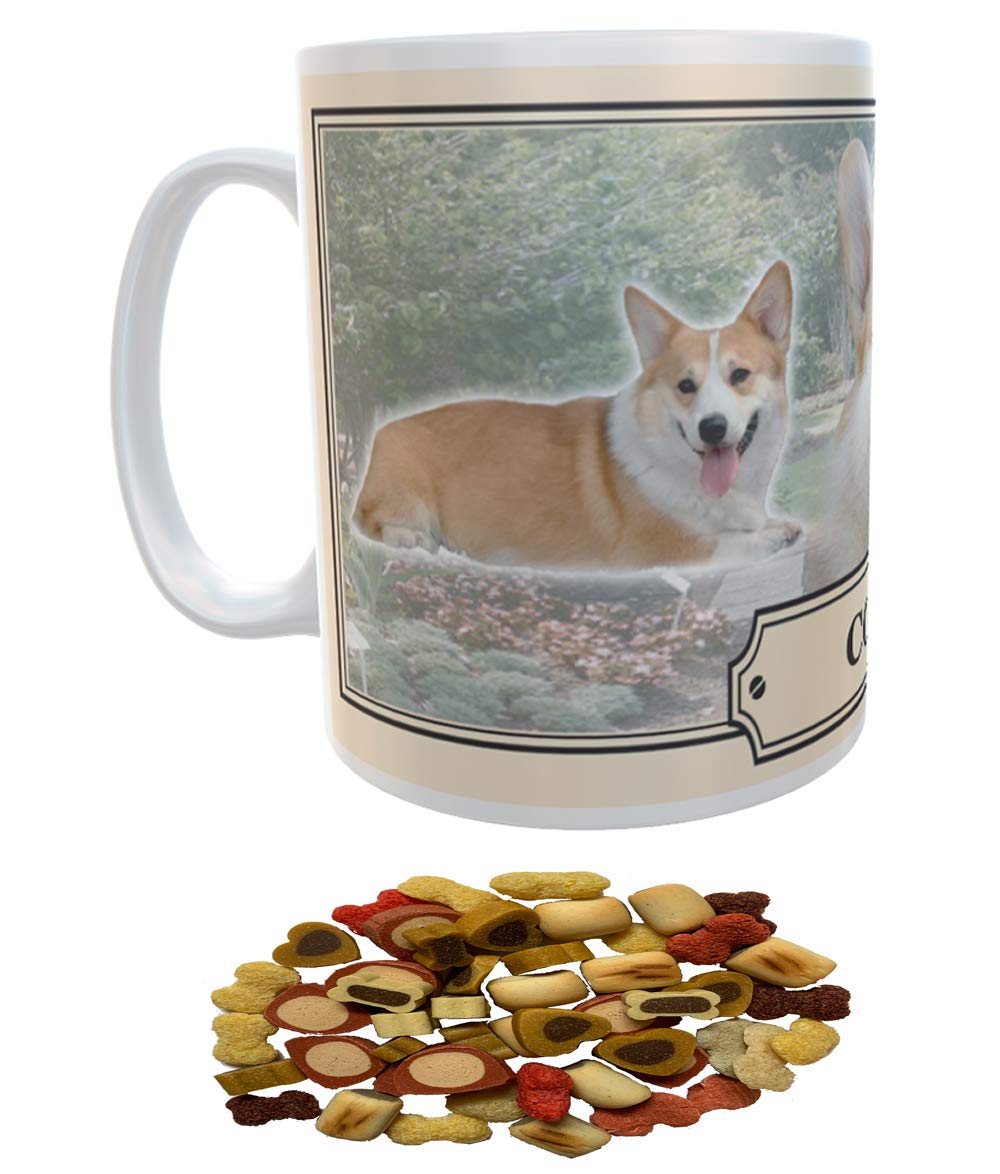 Corgi Dog Breed Gift Mug with Treats