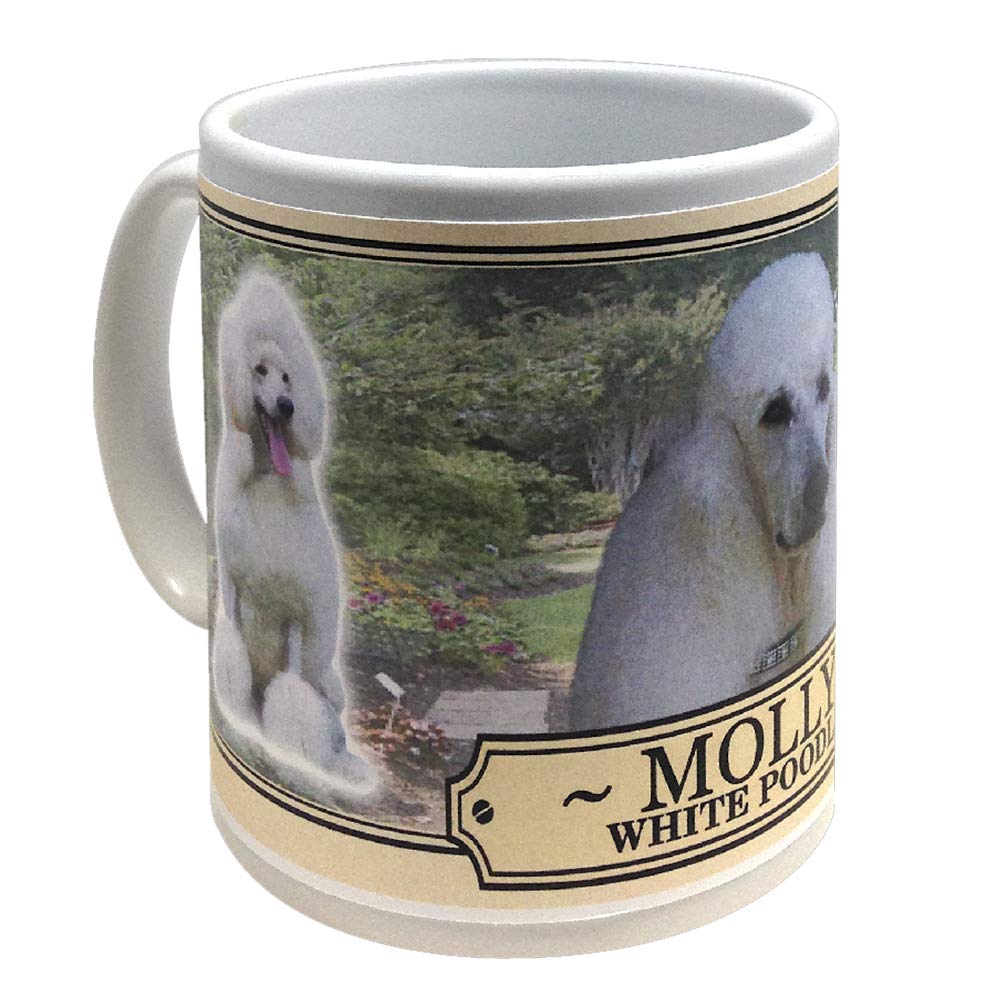 White Poodle Personalised Dog Breed Gift Mug