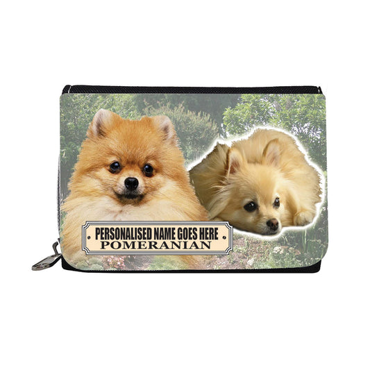 Pomeranian Personalised Dog Breed Gift Purse
