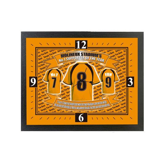 Wolves Football Shirt Clock Gift Present